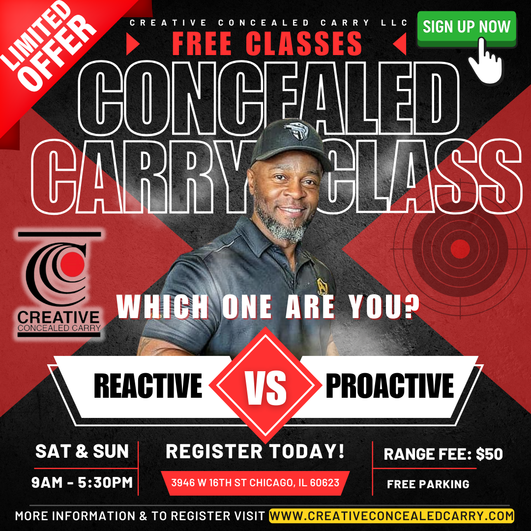 Chicago Location Free Concealed Carry Class LIMITED TIME