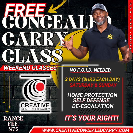 (Chicago Location) FREE Concealed Carry Class (2DAYS SAT & SUN)