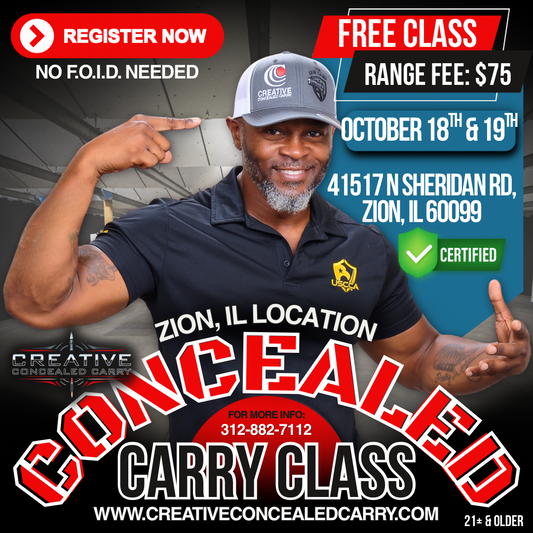 (ZION LOCATION) FREE Concealed Carry Class (2 DAYS SAT & SUN)