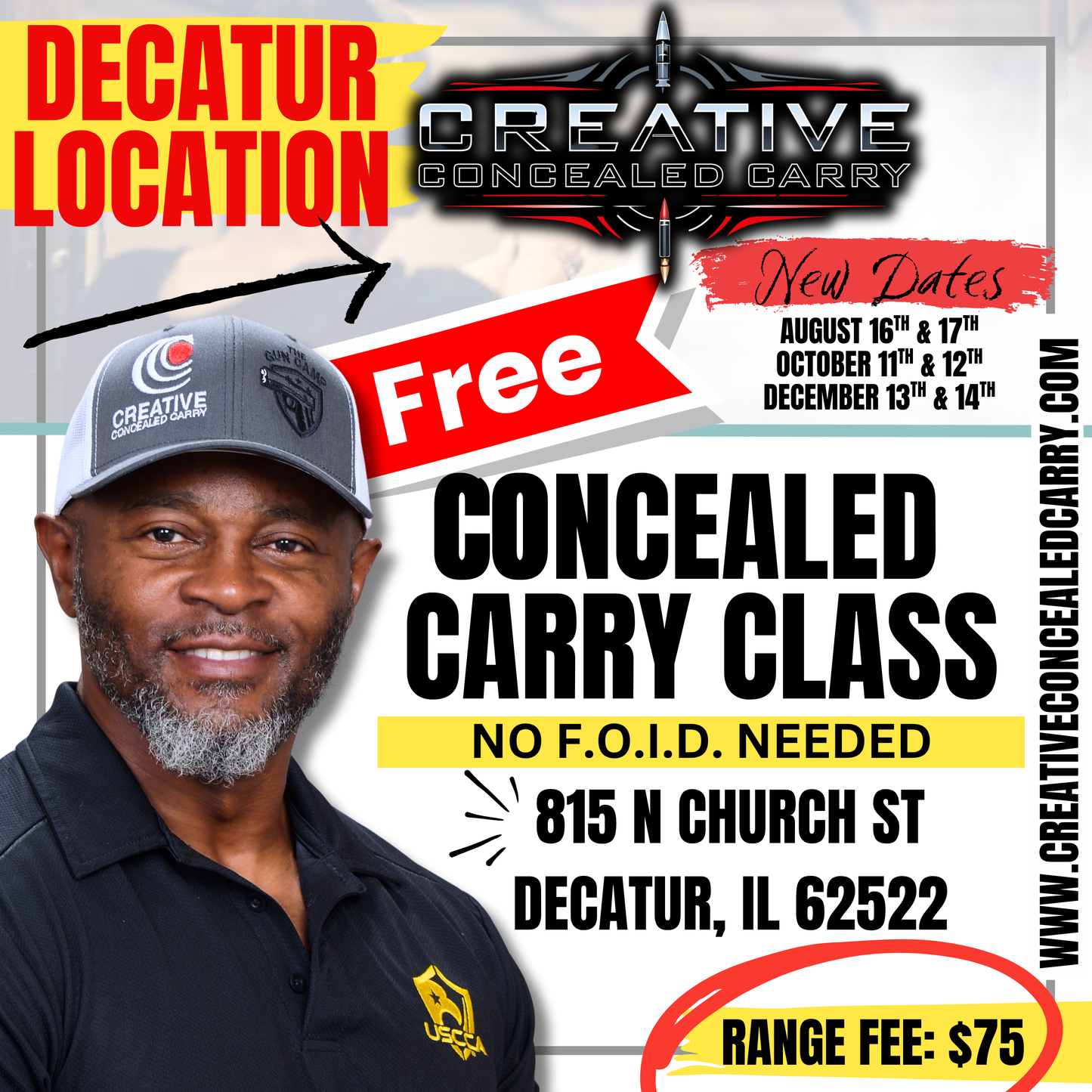 (Decatur Location) FREE Illinois Residents Concealed Carry Class (2DAYS SAT & SUN)